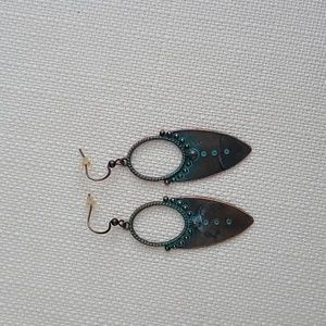 Bronze and Blue Earring